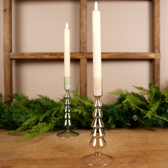 9In Glass Tree Candle Holder - Christmas Place