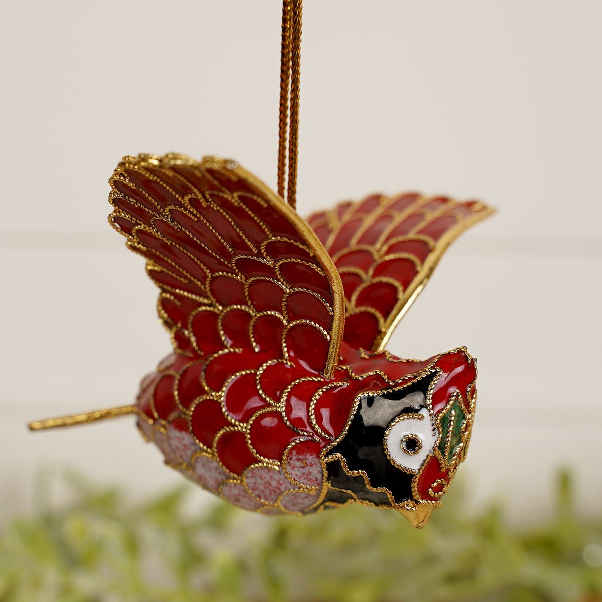 Cardinal Enameled Ornament - Christmas Place