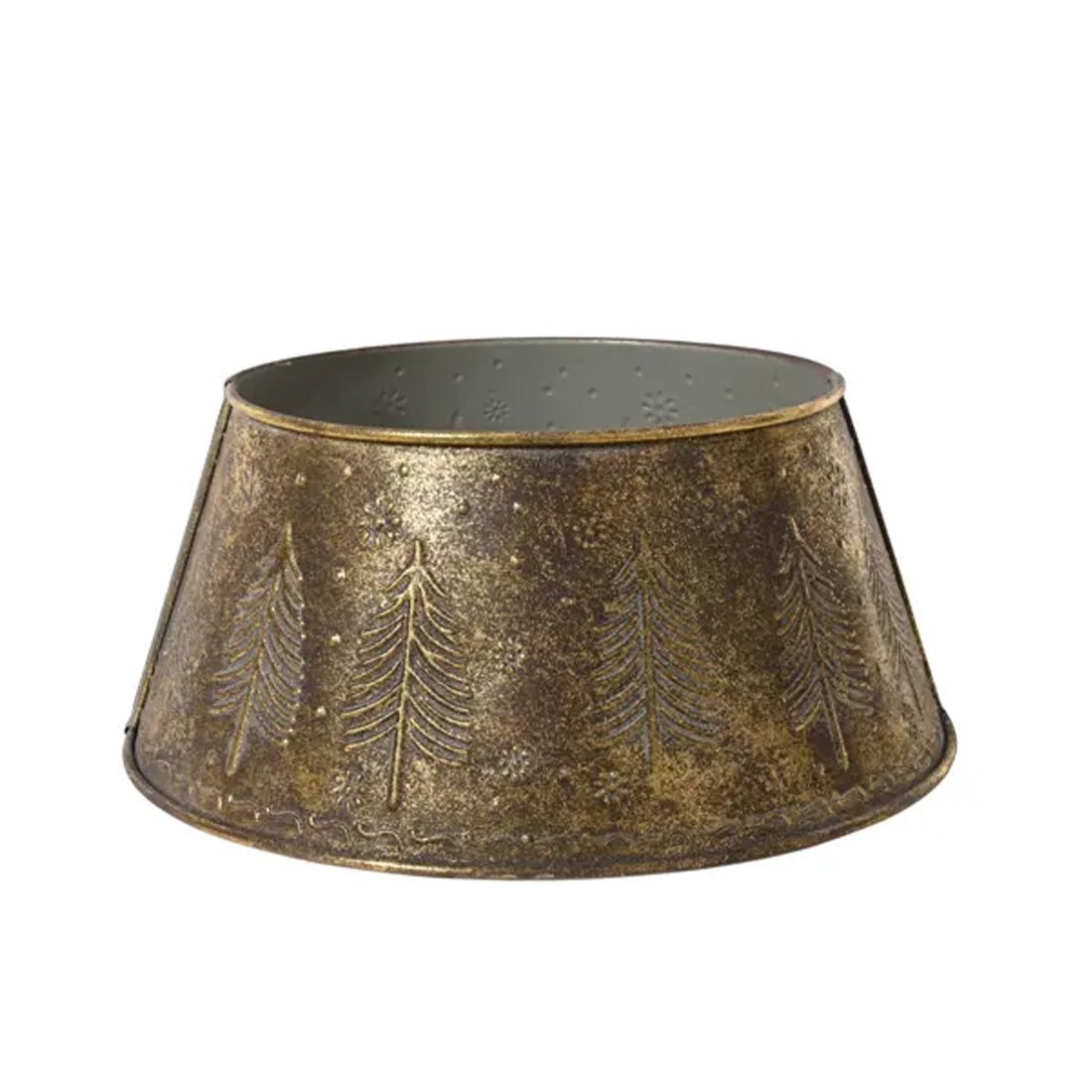 22Inch Antique Bronze Tree Ring - Christmas Place
