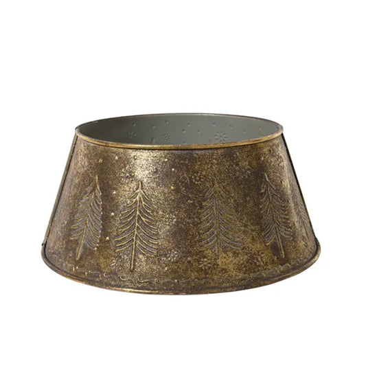 22Inch Antique Bronze Tree Ring - Christmas Place
