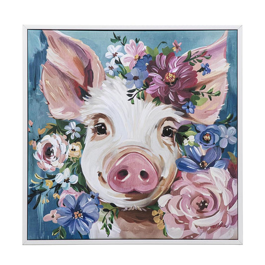 24X24 Pig Canvas Wall Art