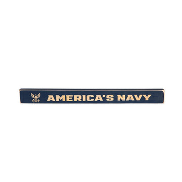 1.5X18 Us Navy Wood Sign