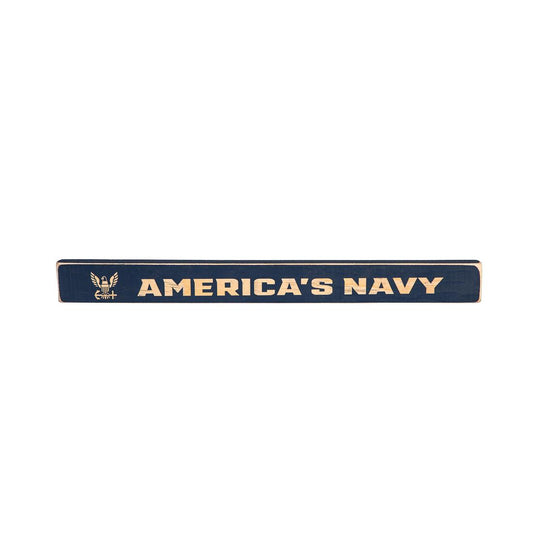 1.5X18 Us Navy Wood Sign