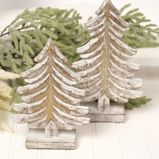 8 Inch White Wash Retreat Tree