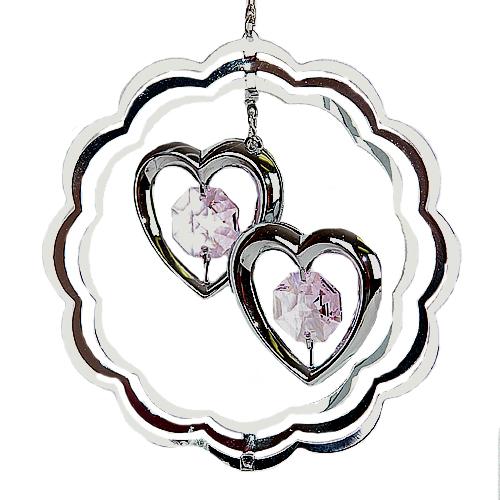 Charm Hearts Circle Ornament