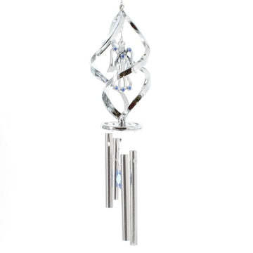 Chrome Plated Angel Wind Chime