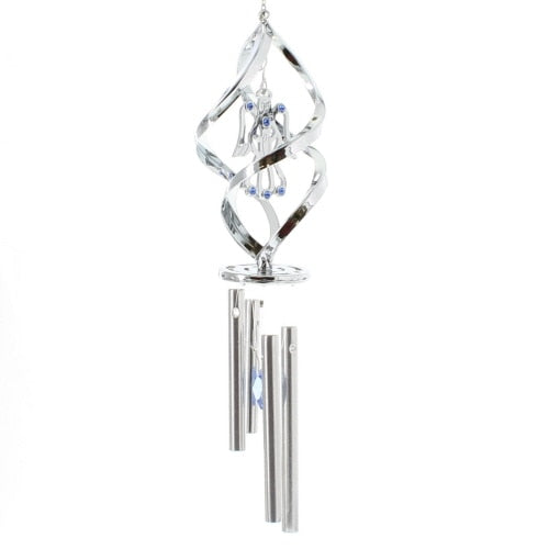Chrome Plated Angel Wind Chime