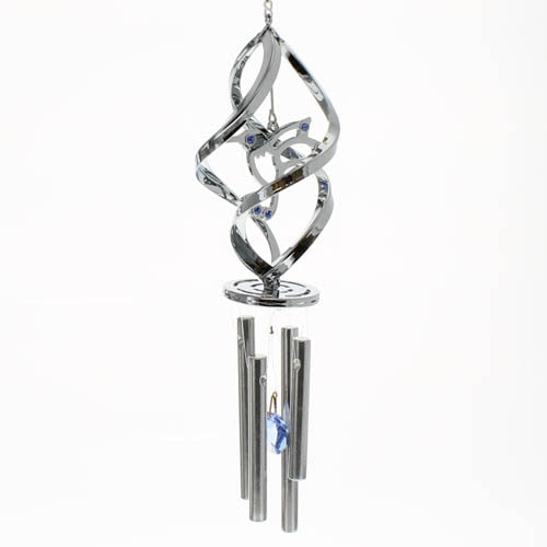 Hummingbird Spiral Wind Chime Suncatcher