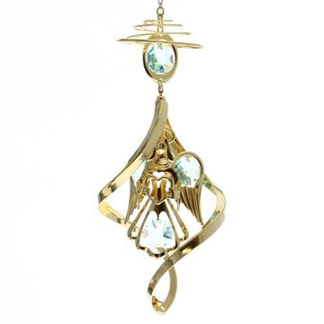 Angel with Heart Spiral Suncatcher