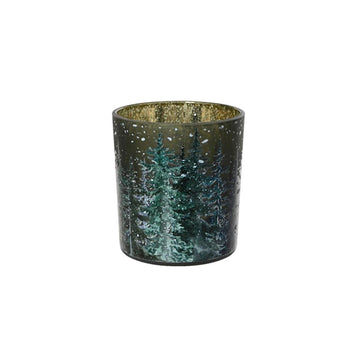 3In Green Tree Tealight Holder