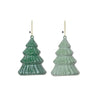 Christmas Place Iced Green Christmas Tree Ornaments