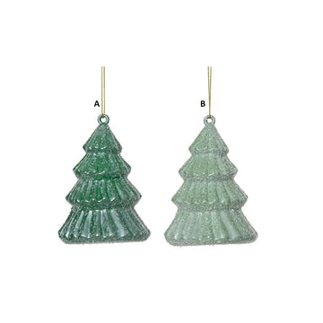 Iced Green Tree Ornament