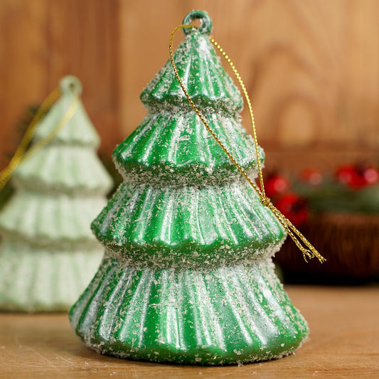 Iced Green Tree Ornament Dark Green - Christmas Place