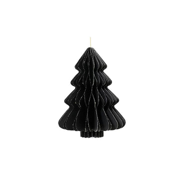 15.9In Black Paper Tree Ornament