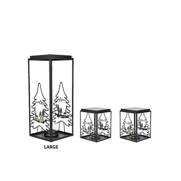 Deer Tree Iron Tealight Holder Large