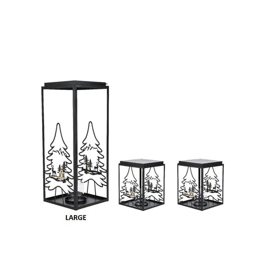 Deer Tree Iron Tealight Holder Large