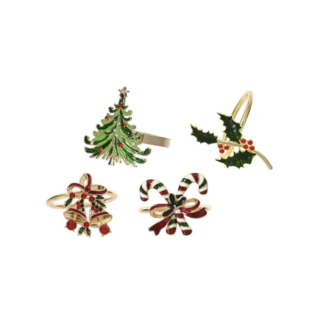 Christmas Gold Napkin Ring - Christmas Place