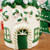 Red Green Candy Cane Christmas Mug Peppermint Candies over windows - Christmas Place
