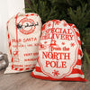 Dear Santa Special Delivery Cloth Gift Bag - Christmas Place