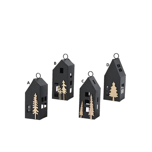 6.69In Black Tree Iron Lantern