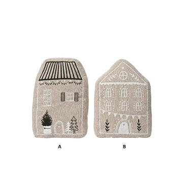 Decorated House Pillow - Christmas Place