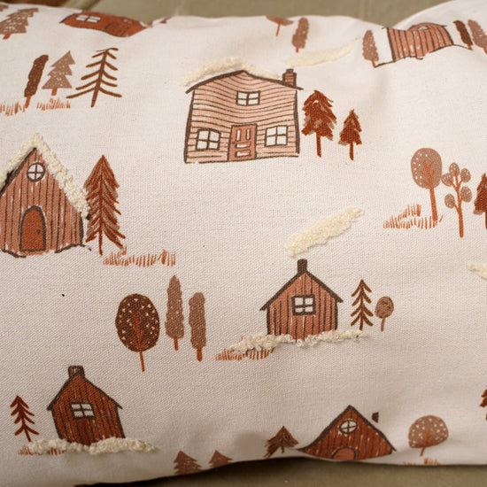 Christmas Village Lumbar Pillow - Christmas Place