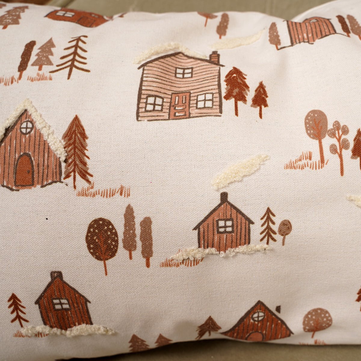 Christmas Village Lumbar Pillow - Christmas Place