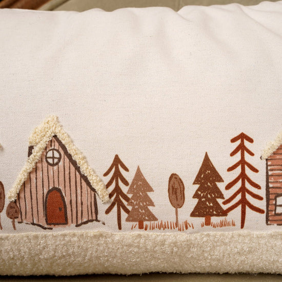 Christmas Village Lumbar Pillow - Christmas Place