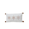 Snowflake Pom Pom Lumbar Pillow - Christmas Place