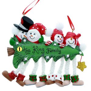 Snow Tree Family of 4 - Christmas Place