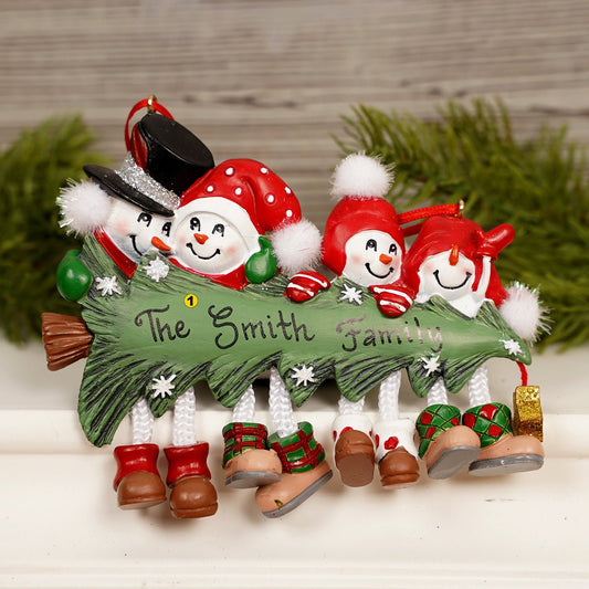 Snow Tree Family of 4 - Christmas Place
