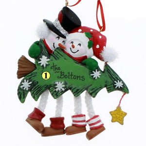 Snow Couple with Tree - Christmas Place