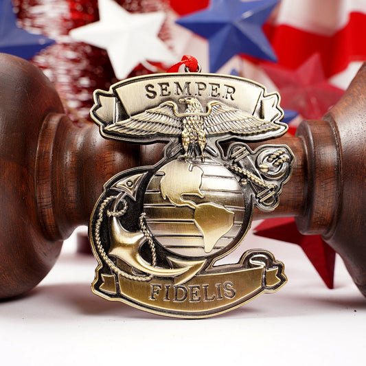 Semper Fidelis Marines Christmas Ornament