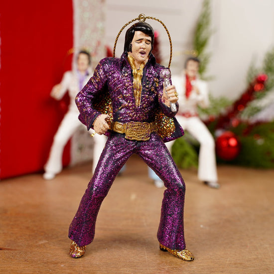 Elvis Jumpsuit Christmas Ornament 4 Styles Purple Jumpsuit - Christmas Place