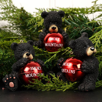 Smoky Mountain Bear with Ball - Christmas Place