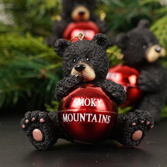 Smoky Mountain Bear with Ball - Christmas Place