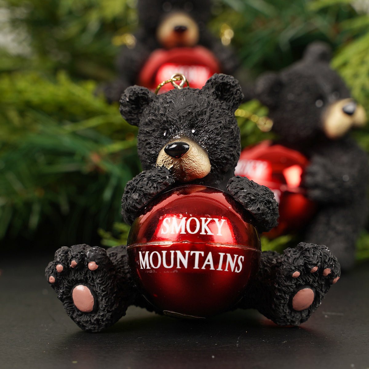 Smoky Mountain Bear with Ball - Christmas Place