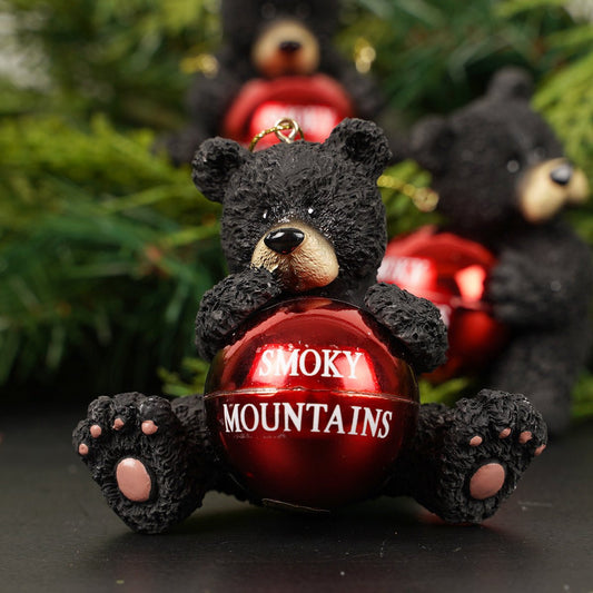 Smoky Mountain Bear with Ball - Christmas Place