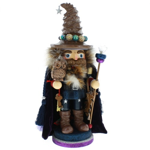 Wizard with Owl Nutcracker