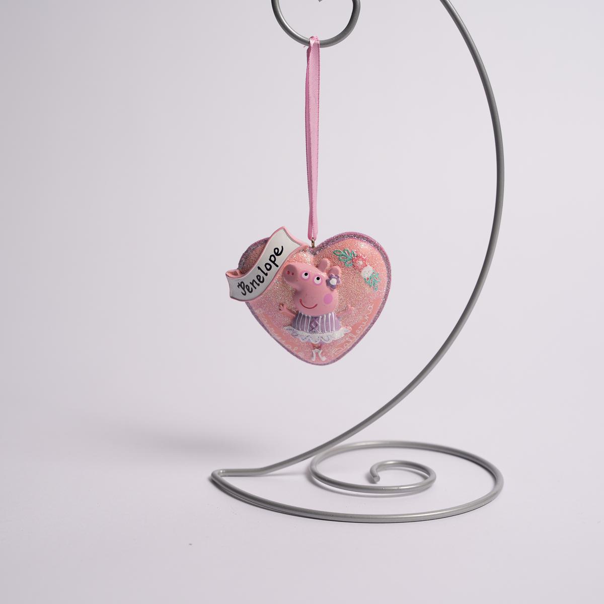 Peppa Pig Heart Ornament - Christmas Place