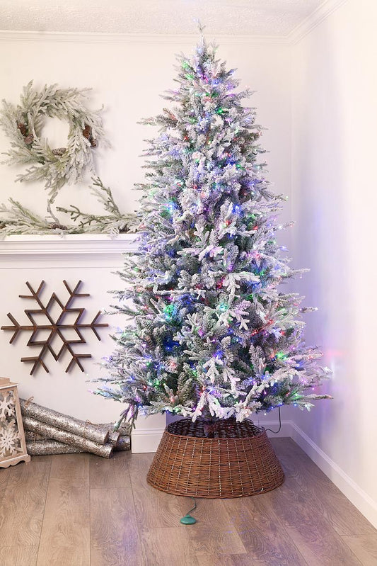 7.5ft Nordic Flocked Fir Color Changing