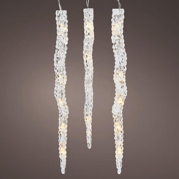 Led Icicle Warm White Light Set