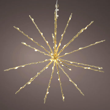 130Lt Warm White Gold Pole Star