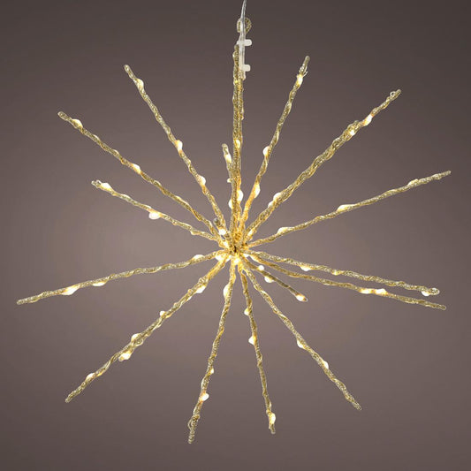 130Lt Warm White Gold Pole Star