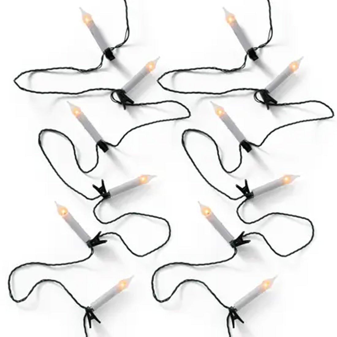 16Lt LED Candle Fire Flame Lights - Christmas Place