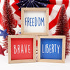 5X5 Patriotic Table Sign Assortment - Christmas Place