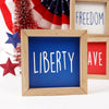 5X5 Patriotic Table Sign Assortment - Christmas Place