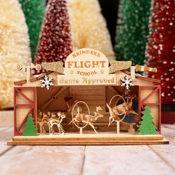 Reindeer Flight School Ornament - Christmas Place