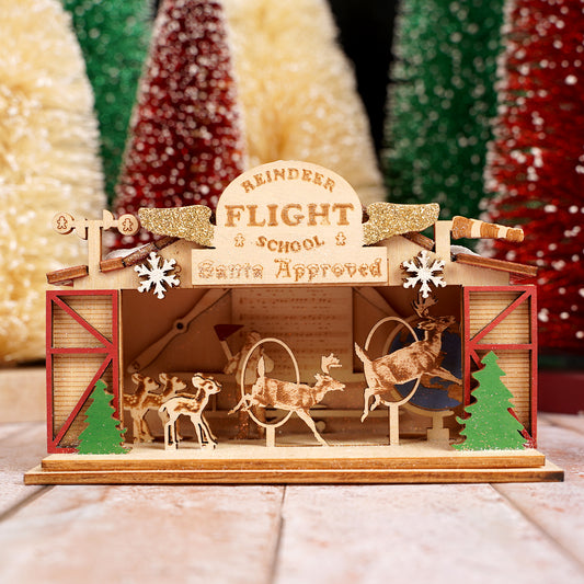 Reindeer Flight School Ornament