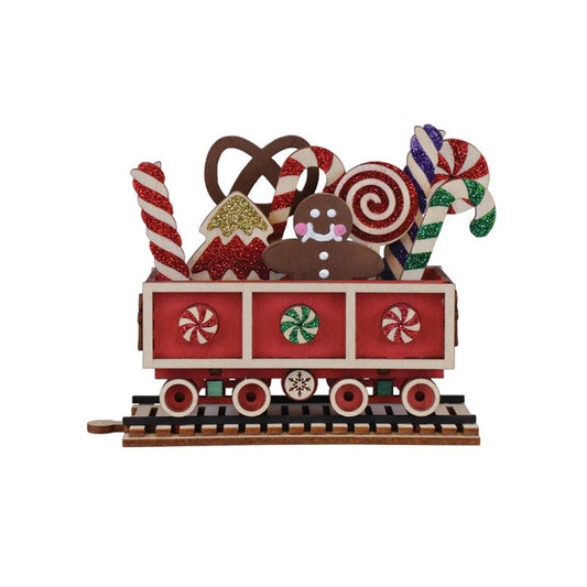 Candy Cane Train Car Ornament